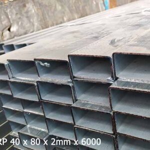 Thép hộp mạ kẽm 40x80x2x6000