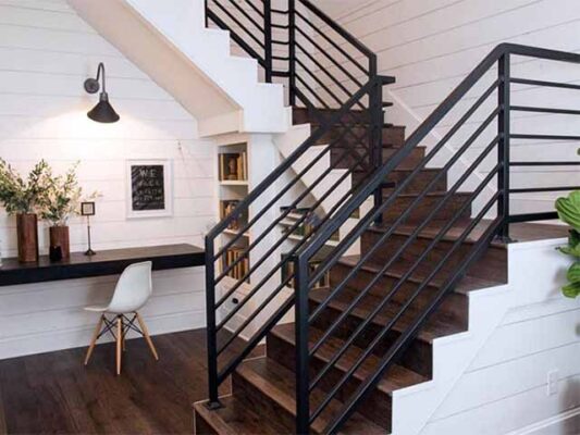 cầu thang sắt lập là