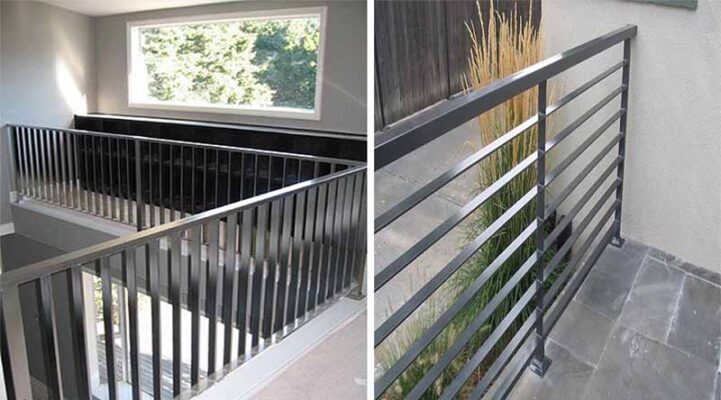 lan can sắt lập là